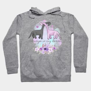 Hugging Dinosaurs - Valentine's Day Hoodie